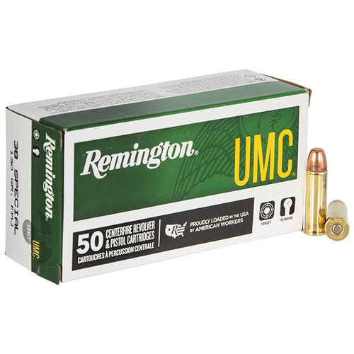 Remington UMC Pistol & Revolver Ammunition 38 Special 50 Rounds Brass Centerfire 130 Grain FMJ