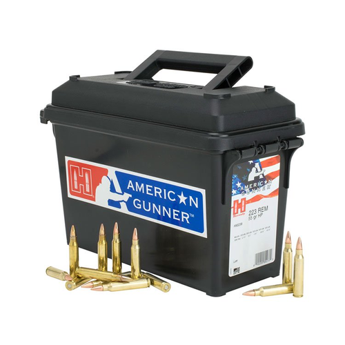 Hornady American Gunner 223 Remington 55 Grain Brass 247 Rounds Can HP