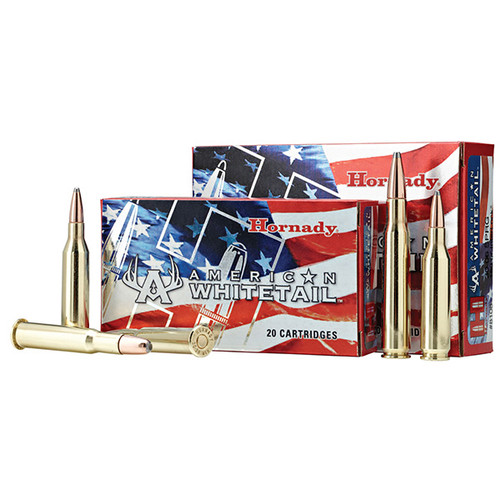 Hornady American Whitetail 6.5 Creedmoor Ammunition 129 Grain Brass Centerfire 20 Rounds Interlock SP