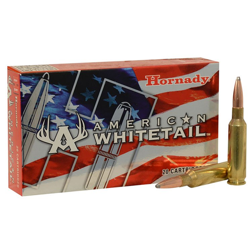 Hornady American Whitetail 6.5 Creedmoor Ammunition 129 Grain Brass Centerfire 20 Rounds Interlock SP