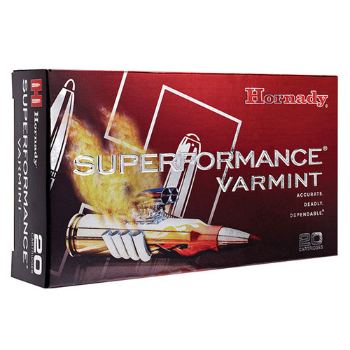 Hornady Superformance Varmint 204 Ruger Rifle Ammunition 20 Rounds Brass Centerfire 40 Grain Hornady V-Max