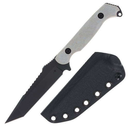 Toor Knives Darter 4.25in Black S35VN Tanto Disruptive Grey