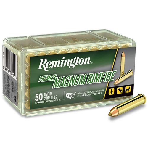 Remington Premier Magnum 17HMR Rifle Ammunition 50 Rounds Brass Rimfire 17GR AccuTip-V BT