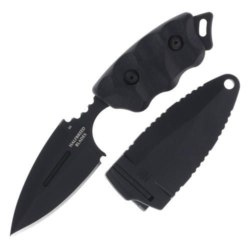 Halfbreed Blades Compact Clearance Knife 2.95in Plain Black Spear Point 1