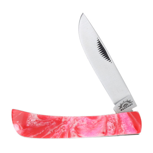 Eye Brand Clodbuster Junior Folding Knife (Red Wave Mica Pearl)