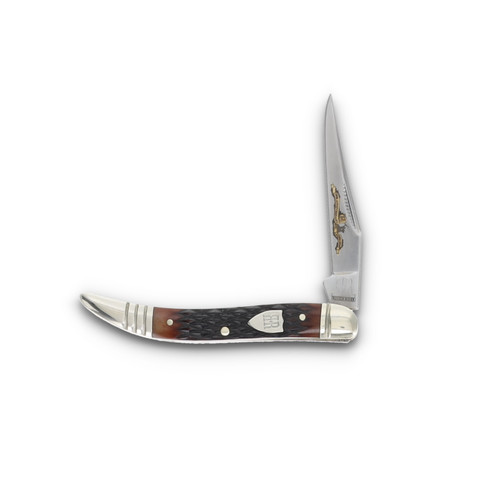 Rough Ryder 30th Anniversary Checkered Brown Bone Tiny Toothpick RR2626