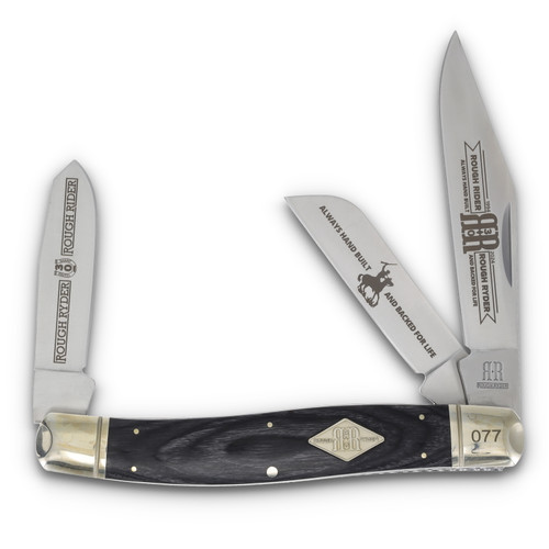 Rough Ryder Stockman Folding Knife 30th Anniversary Front Open