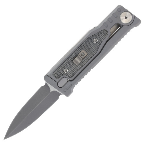 Reate Exo Mini Gravity Knife (Stonewash D/E | Bead Blast Titanium| Black Micarta)