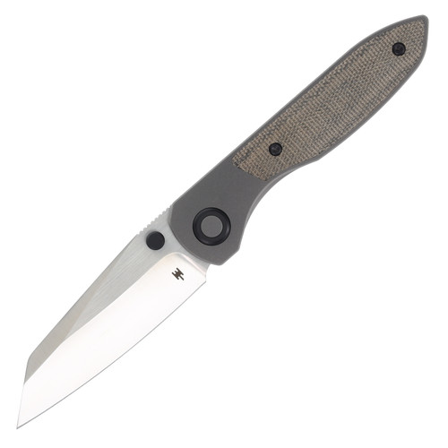 Wehr Knives Allie-P Framelock Folding Knife Satin/OD Green Micarta WGALGS