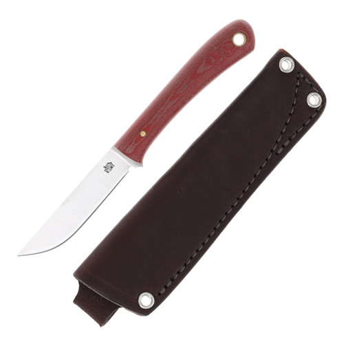 L.T. Wright The Bandit Fixed Blade Knife (PSB-27 | Red Linen Micarta)