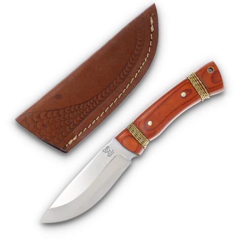 Hen & Rooster 9" Pakkawood Copper Wire Fixed Blade