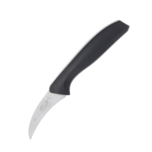 Gatco Curved Paring Knife 6.05" Overall Black front view