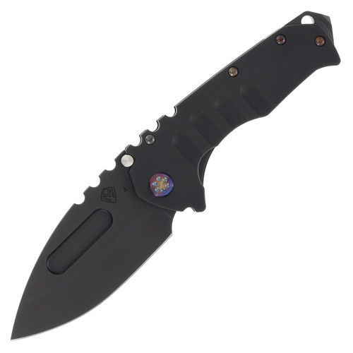 Medford Praetorian T Framelock Folding Knife (PVD Drop Point | PVD Handles | Flamed Hardware)