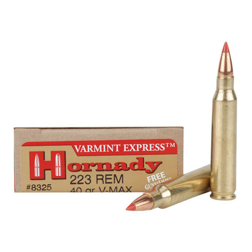 Hornady Varmint Express 223 Rem 40 Grain 20 Rounds V-Max