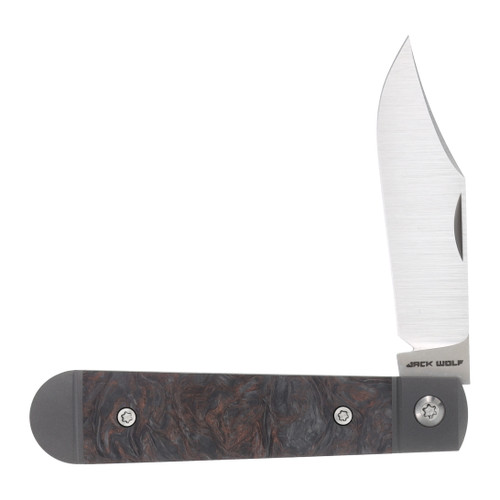 Jack Wolf Little Bro Jack Folding Knife Copper Dark Matter Fat Carbon 1