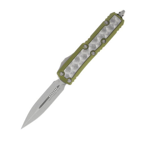 Microtech Daytona Signature Series OTF Automatic Stonewash D/E OD Green with Brute Titanium Inlay AUMT12610ODBIS