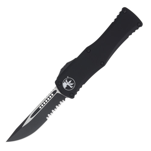 Microtech Hera Out-the-Front Automatic Knife (Partially Serrated Tactical Black S/E)