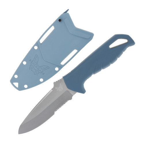 Benchmade Undercurrent Sheepsfoot Magnacut Depth Blue Fixed Blade