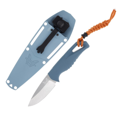 BENCHMADE INTERSECT CPM-MAGNACUT BLADE DEPTH BLUE SANTOPRENE HANDLE