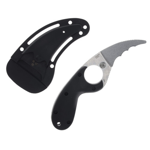 CRKT Bear Claw Fixed Blade River Knife Stonewash/Black CR2511