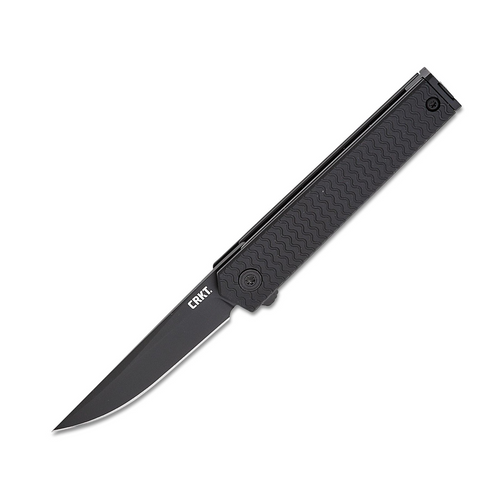Columbia River CEO Microflipper Black 2.36IN Blackout Plain Drop Point