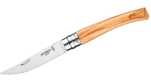 Opinel No08 Effile Folding Knife Olive Wood