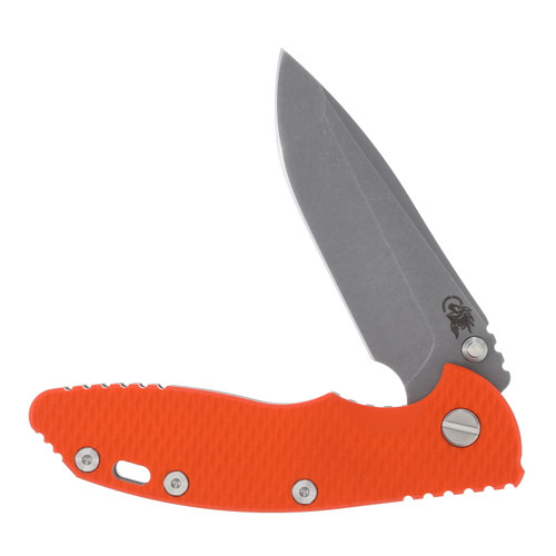 Hinderer XM-18 Folding Knife Orange 3.5in Plain Working Spanto