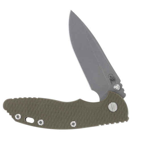 Hinderer XM-18 Folding Knife Green 3.5in Plain Working Spearpoint