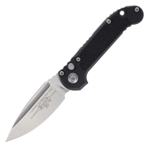 MICROTECH LUDT OTS Auto Knife Black Plain Stonewash Standard