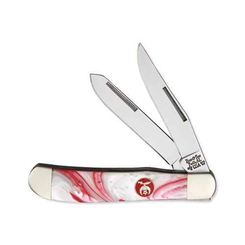 Bear & Son 3.5in Red Smooth Bone Shriners Trapper