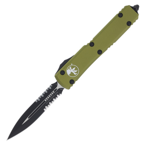 Microtech Ultratech OTF Auto Olive Drab Green 3.35in Black Dagger