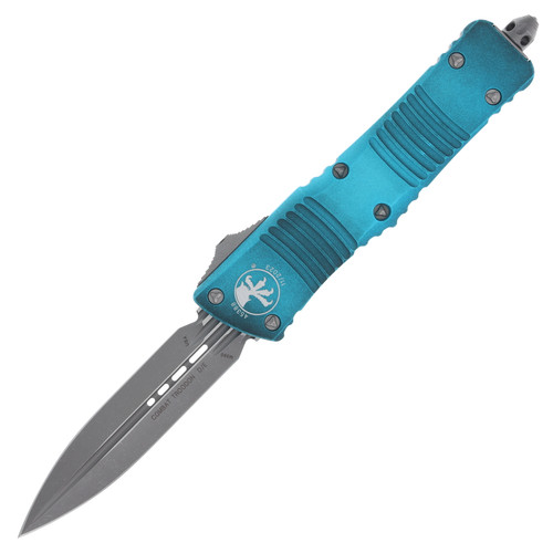 Microtech Combat Troodon Weathered Turquoise 3.81in Apocalyptic Dagger