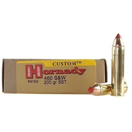 Hornady Custom 460 S&W Magnum Ammunition 200 Grain 20 Rounds FTX PTFB