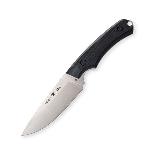 Buck 663 Alpha Guide Elite Hunting Black 4.37in Stonewash Drop Point