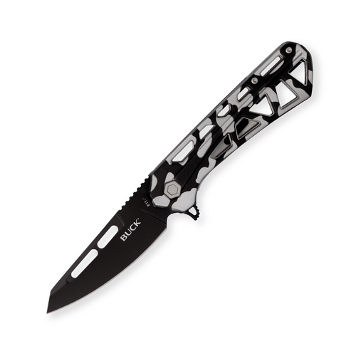 Buck 811 Trace Ops Camo Stainless Steel Folding Knife 3.23in Tanto