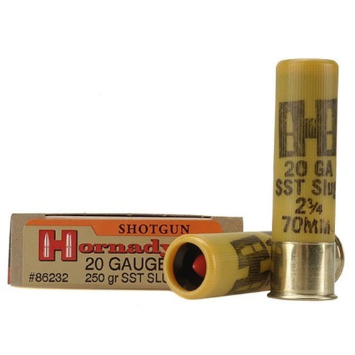 Hornady SST 20 Gauge Ammunition 250 Grain 5 Rounds  2.75" SST Slug FTX