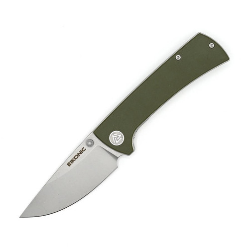 EIKONIC RCK9 2.91in Satin D2 Drop Point Olive Green