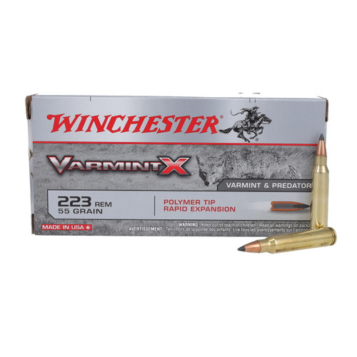 Winchester Varmint X .223 Ammunition 55 Grain Polymer Tip 20 Rounds
