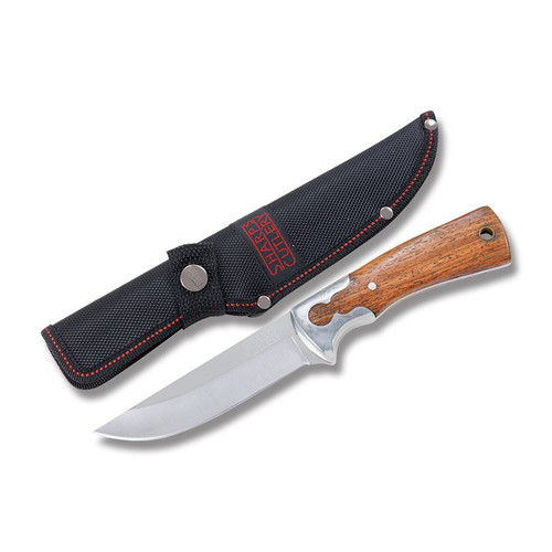 Frost Sharps Cutlery Wood & Stainless Hunter Fixed Blade FRSHP123