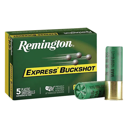 Remington Express Buckshot 12 Gauge Shotshell 5 Rounds 2.75in 8 pellets 000 Buckshot 
