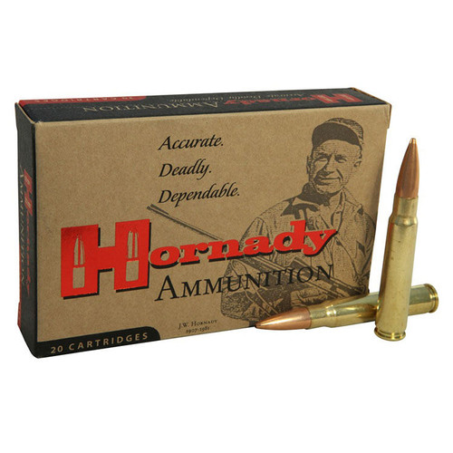 Hornady Vintage Match 8x57mm JS Mauser 196 Grain Brass 20 Rounds BTHP Match