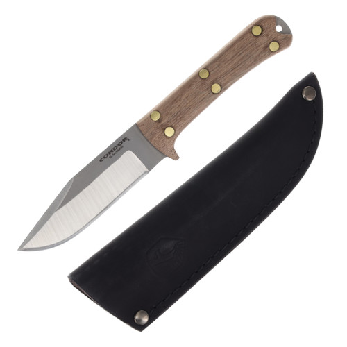 Condor Lifeland Fixed Blade Knife Walnut 4 Inch Plain Satin Drop Point 1