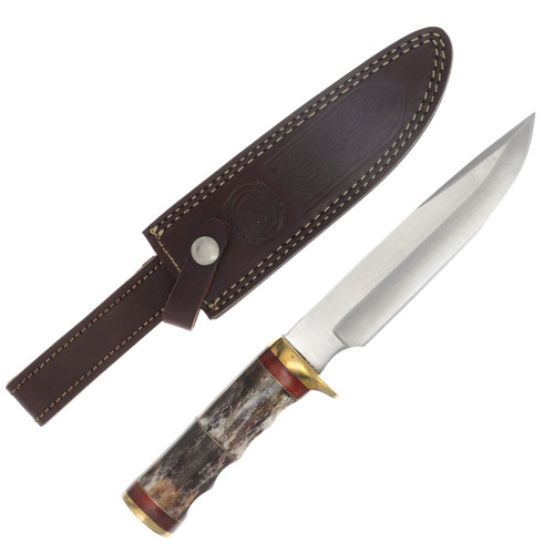 Frost Chipaway Brown Bear Hunter Natural Bone Fixed Blade FRCW3449BRB