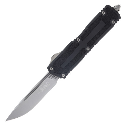 Microtech Scarab II 2023 Automatic 3.9 Inch Plain Stonewash Drop Point 1