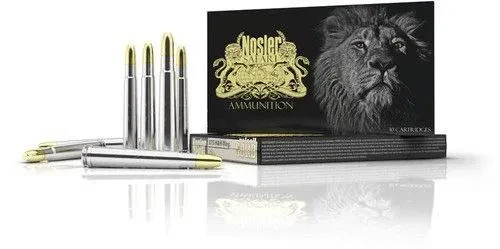 Nosler Safari .470 Nitro Express 500gr Solid Round Nose Ammo 10 Rds