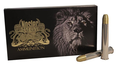 Nosler Safari .500 Nitro Express 3in 570gr Solid Flat Nose 10 Rds