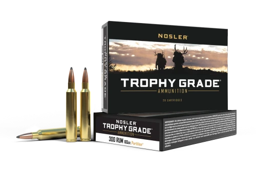 Nosler Trophy Grade .300 RUM 165gr Partition SP Brass 20rd Box