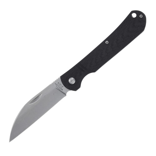 BR484CF Bear & Son 4.5in Wharncliffe Slip Joint With Clip Carbon Fiber Handle D2 Steel