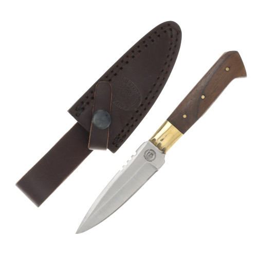 Frost Chipaway Sierra Madre Hunter Wood 3.12 Inch Plain Clip Point