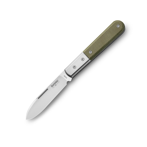 LionSteel CollectorKnives Roundhead Barlow Green Micarta Spear Point